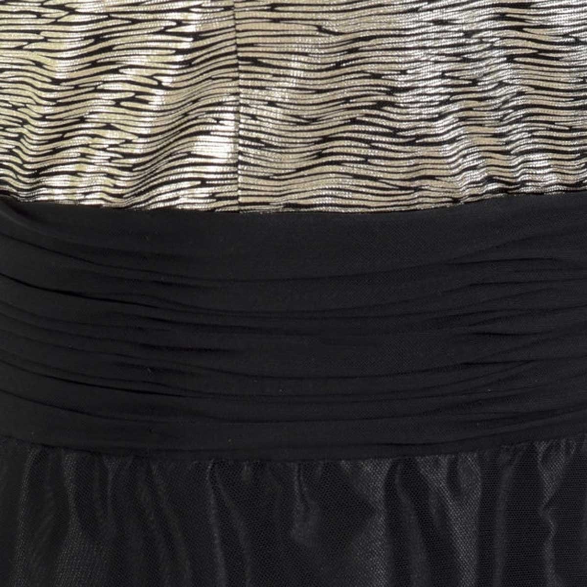Vestido Negro Combinado con Encaje D Turash