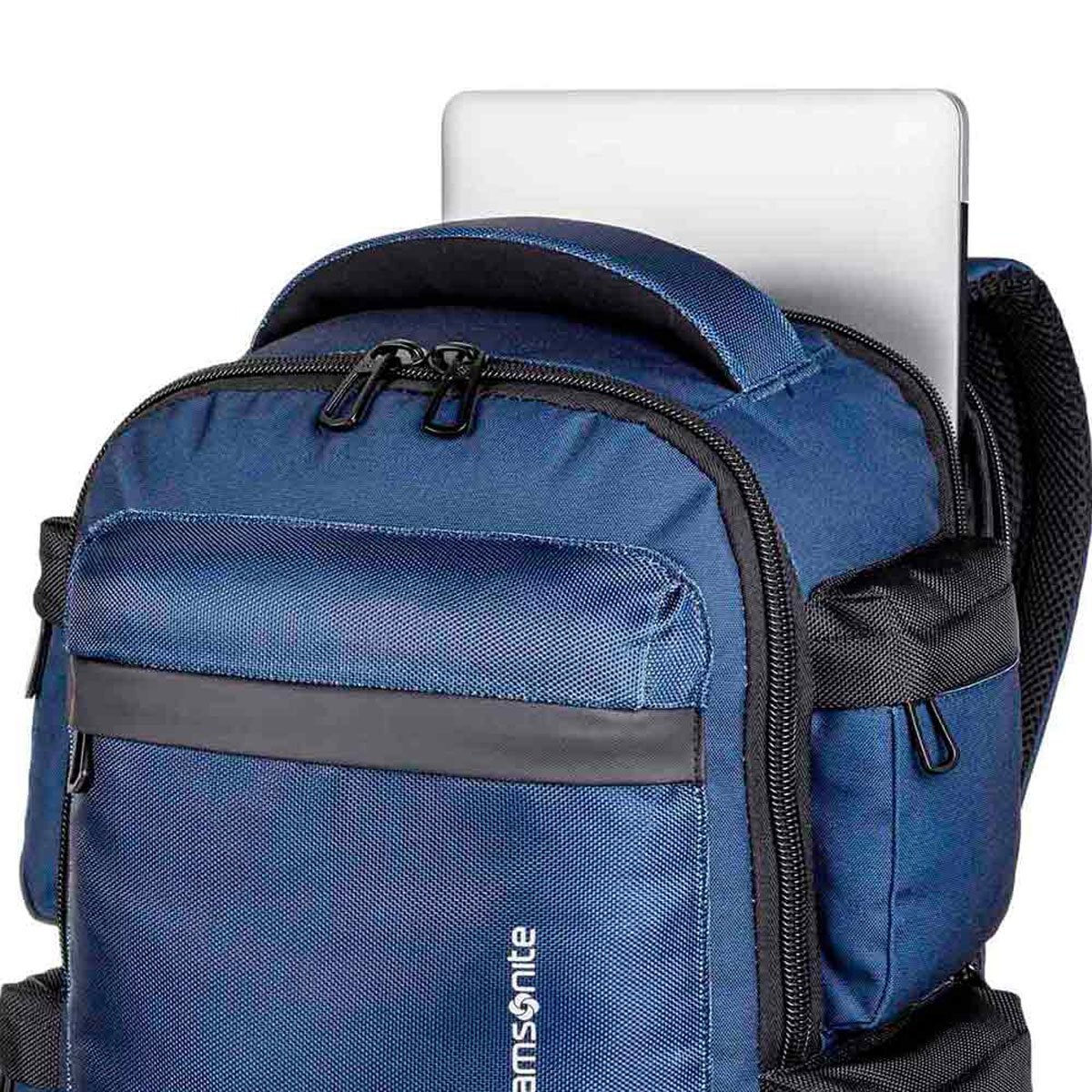 Mochila Tipo Backpack Porta Laptop Data Azul Samsonite