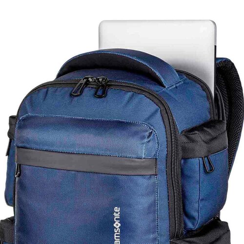 Mochila Tipo Backpack Porta Laptop Data Azul Samsonite