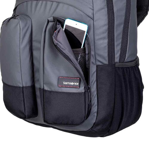 Mochila Tipo Backpack Porta Laptop Booster Gris Samsonite