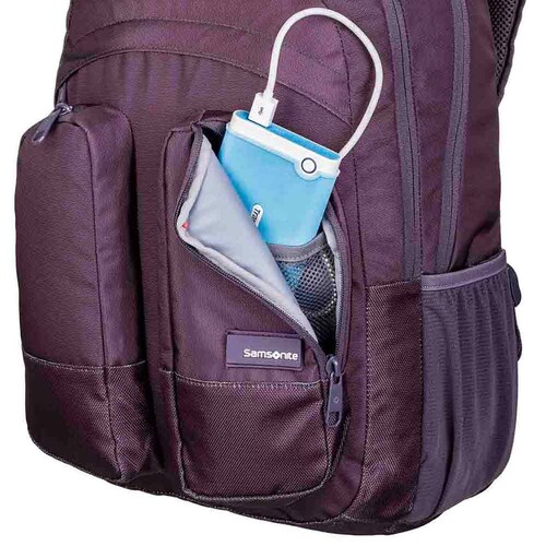 Mochila Tipo Backpack Porta Laptop Booster Morado Samsonite