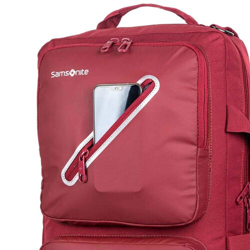 Mochila Tipo Backpack Porta Laptop Trident Burgundy Samsonite
