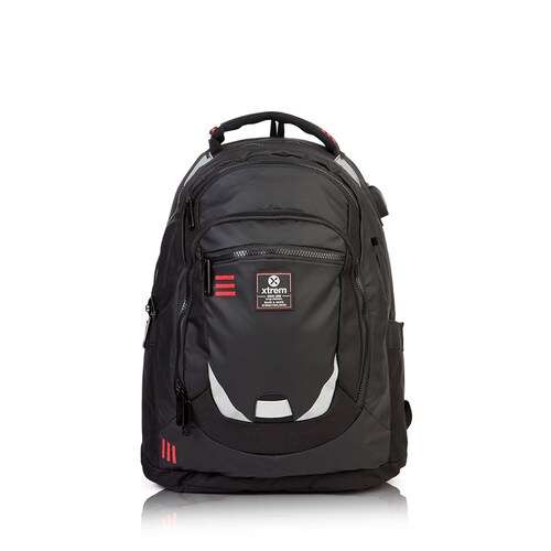 Mochila Tipo Backpack Monsta Porta Lap Top  Negro Xtrem