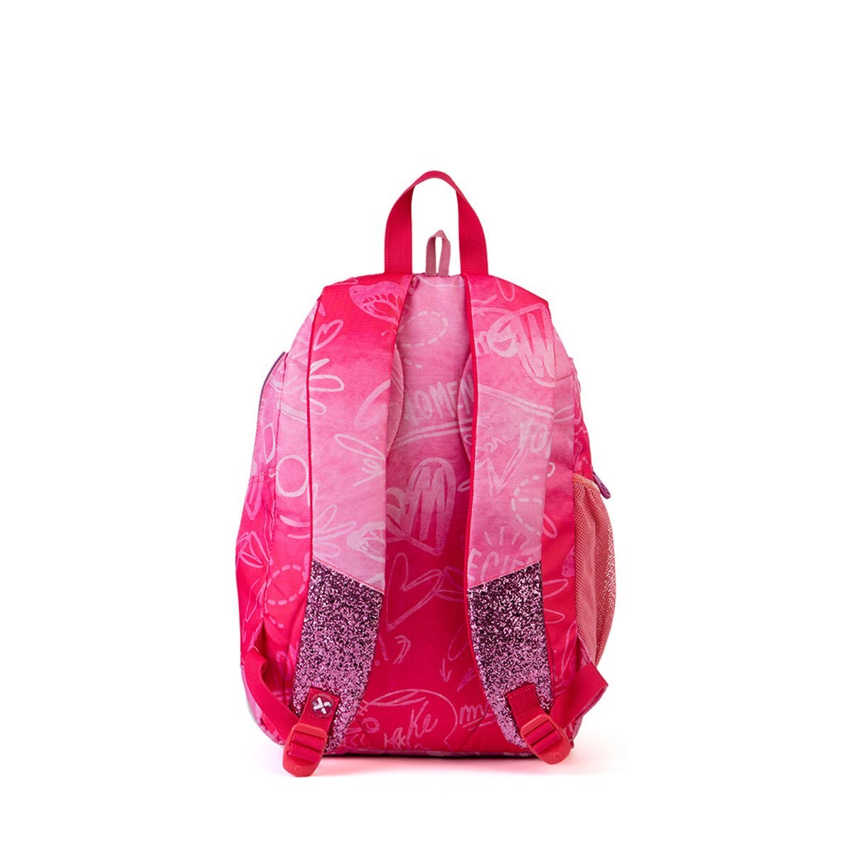 Mochila Tipo Backpack Impact Corazón Lentejuela Rosa Xtrem