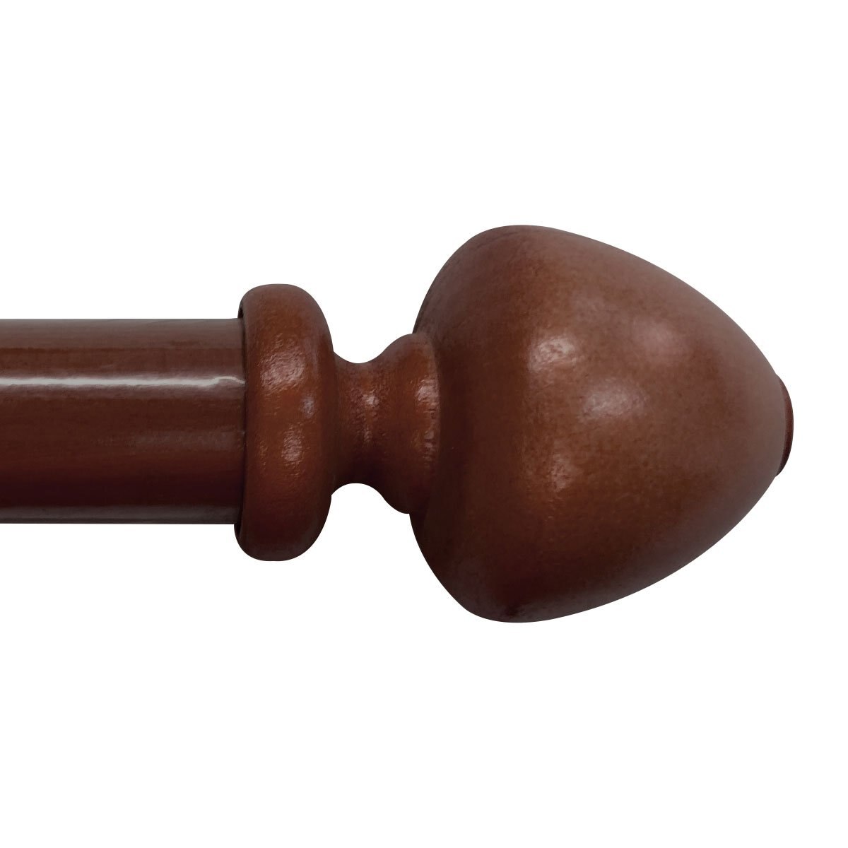 Cortinero Caoba Set Button de Madera 2.54 Cm 1.83 Fua