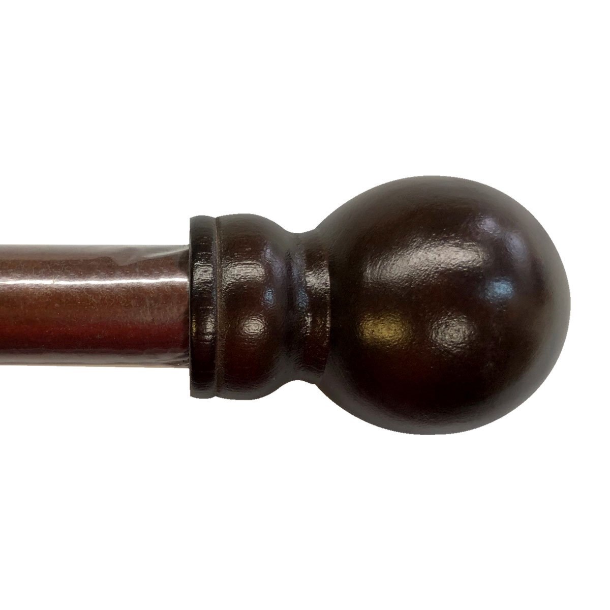Cortinero Caoba Set Ball de Madera 2.54 Cm 1.83 Fua