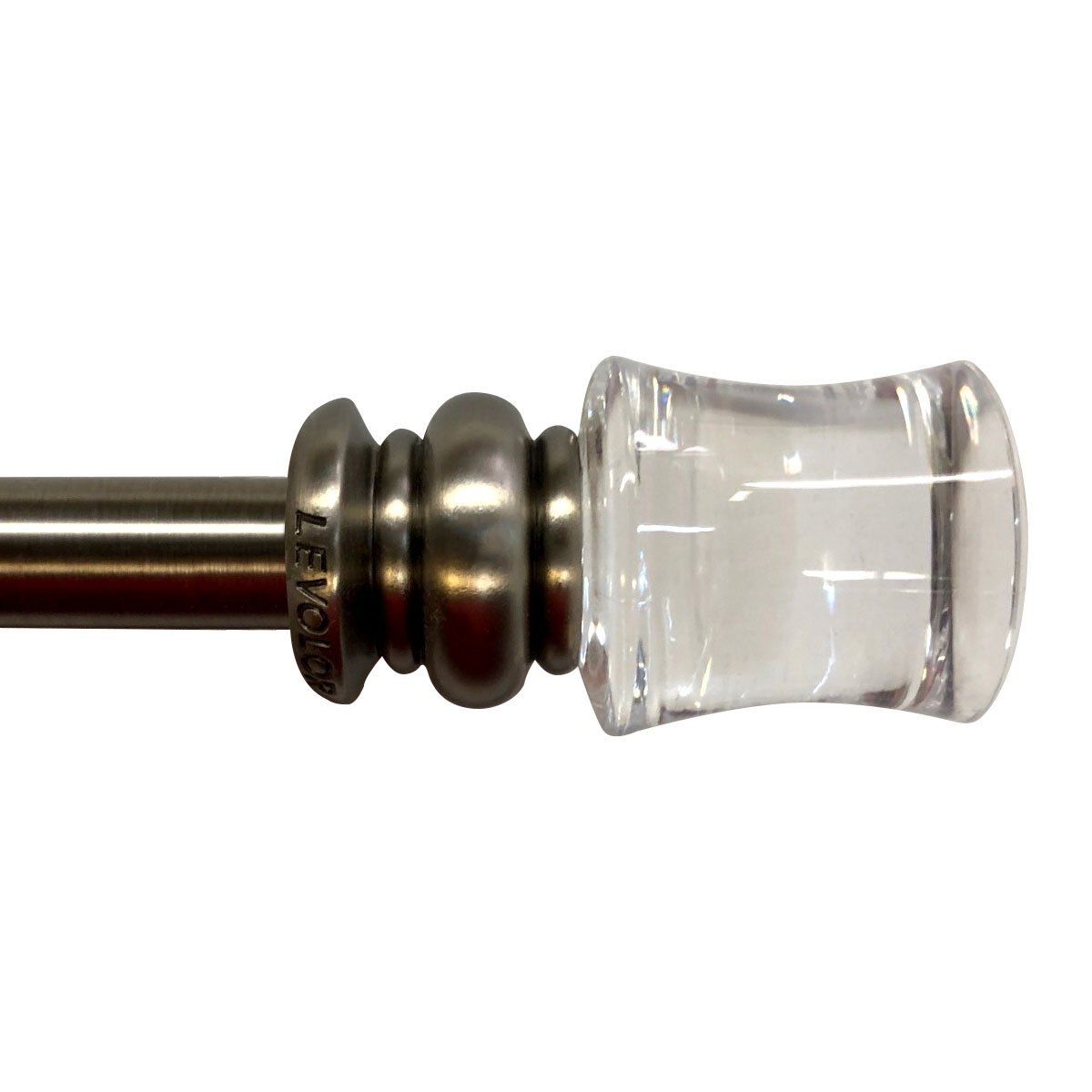 Cortinero Plata Set Aris de Metal 1.9 Cm .91-1.68 Fua