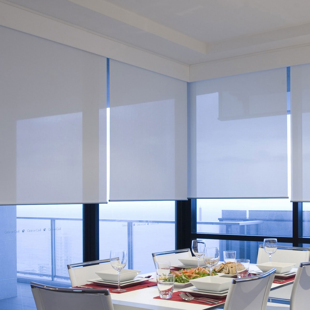 Persiana Enrollable Screen20 Blanca 140X200 Fua