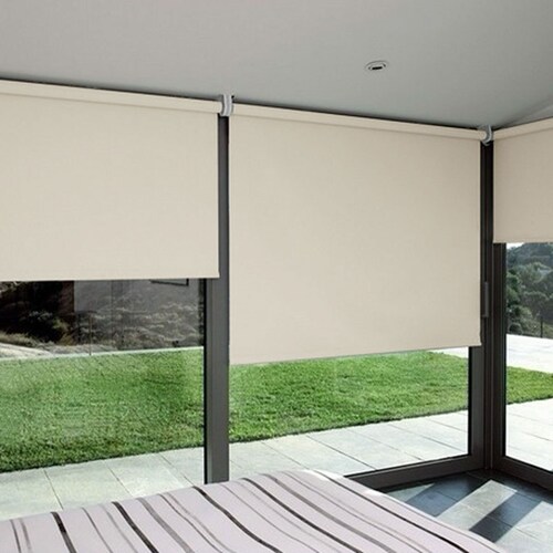 Persiana Enrollableblack Out Plastificado Beige 100X150 Fua