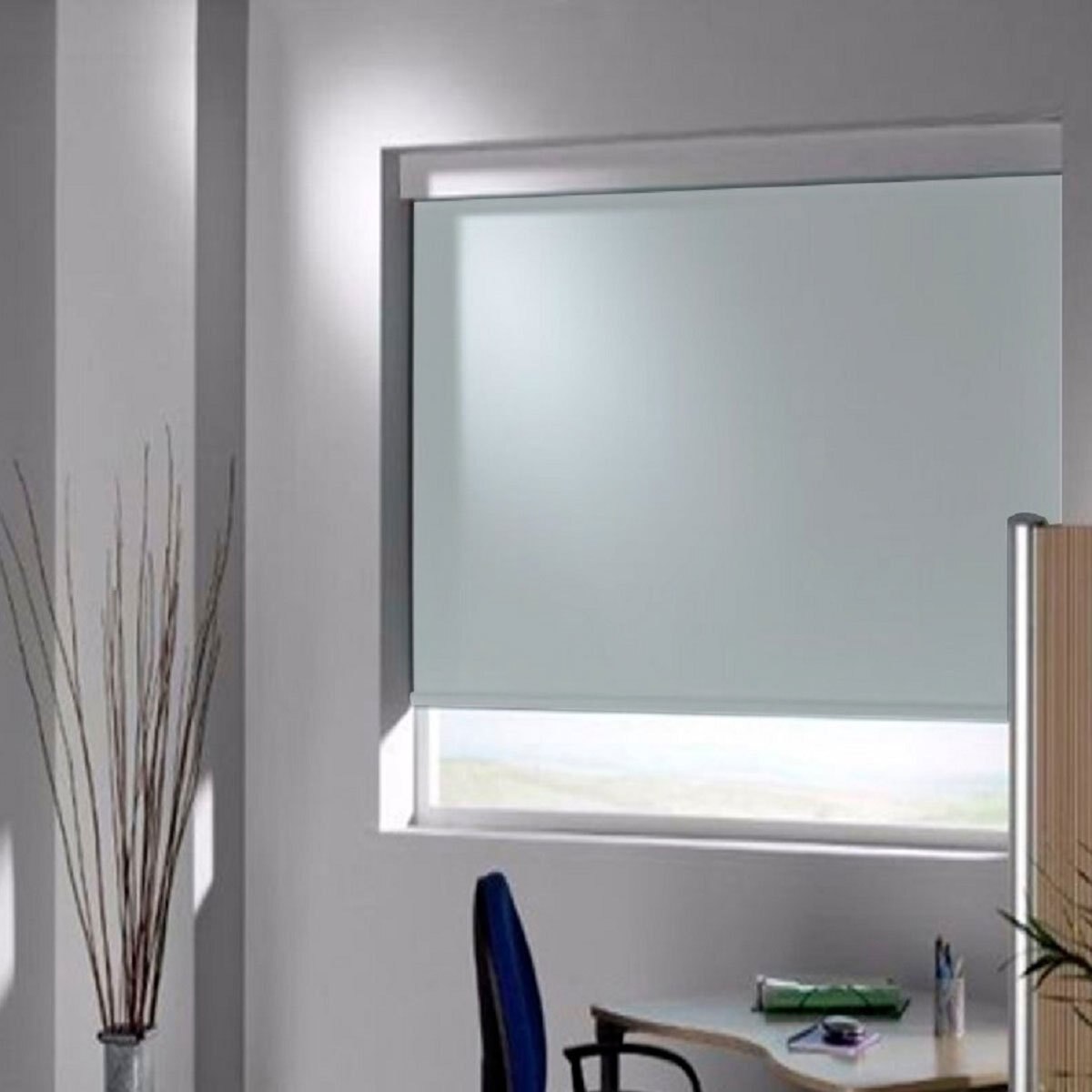 Persiana Enrollableblack Out Plastificado Gris 140X200 Fua