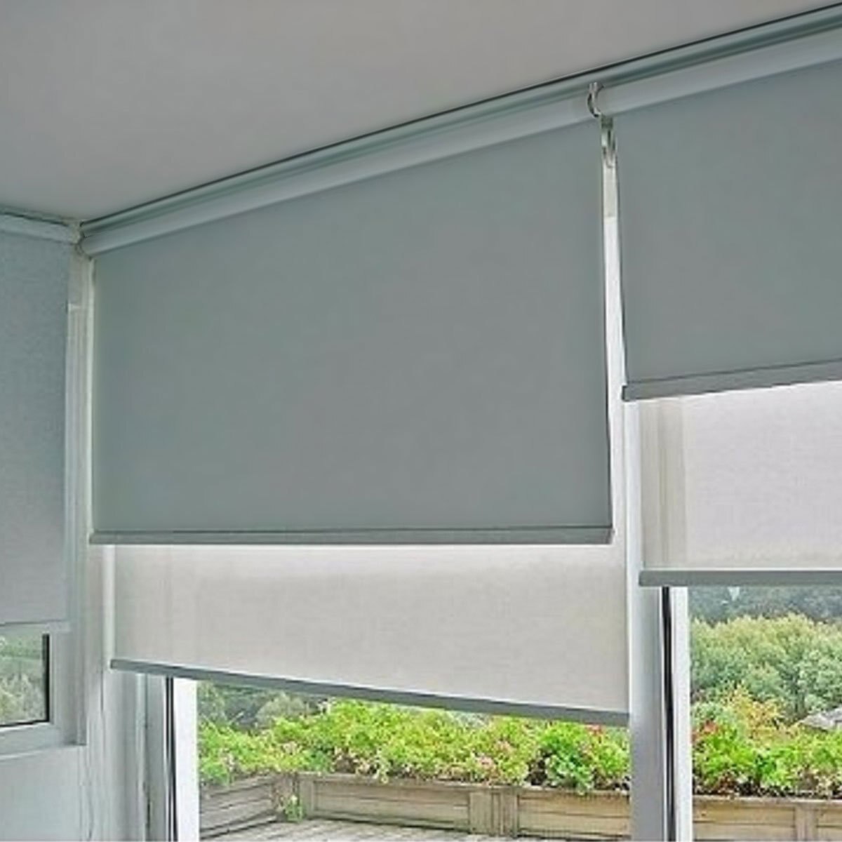 Persiana Enrollableblack Out Plastificado Gris 200X220 Fua
