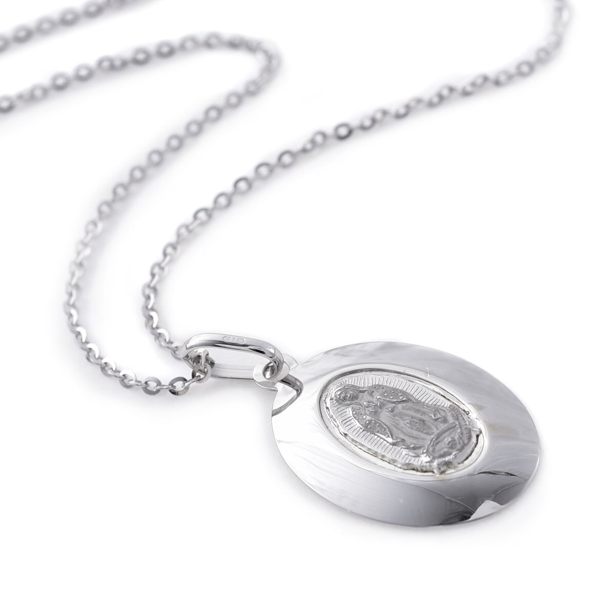 Medalla Soch Oval Y Cadena Medalla Italiana