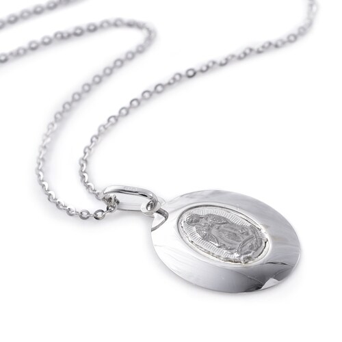 Medalla Soch Oval Y Cadena Medalla Italiana