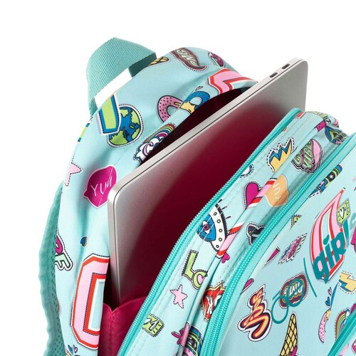 Mochila Tipo Backpack Porta Laptop Menta Cloe