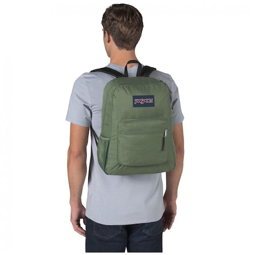 Mochila Tipo Backpack Cross Town Muted Verde Heathered Jansport