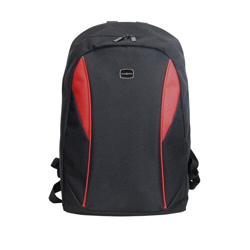 Mochila Tipo Backpack Porta Laptop Guayaquil Negron con Rojo Peaktour