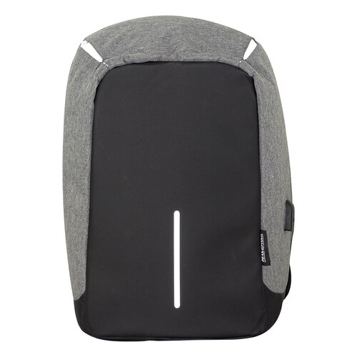 Mochila Tipo Backpack Porta Laptop Malta ( Anti Robo) Negro con Gris Peaktour