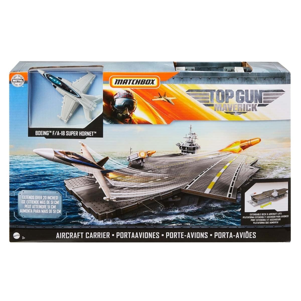 Matchbox Top Gun Vehículo de Juguete Aircraft Carrier