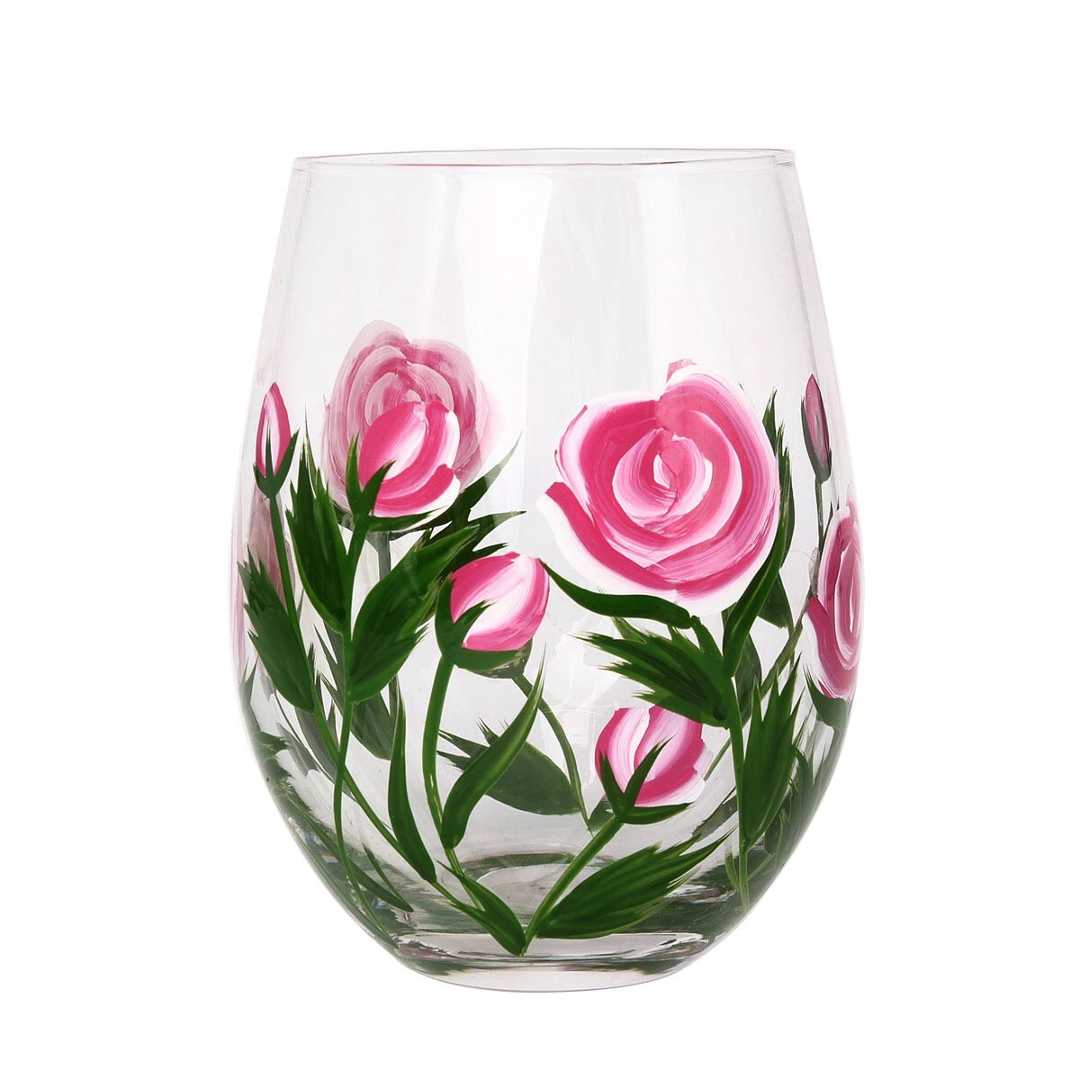Set de 4 Vasos con Rosas Horizon