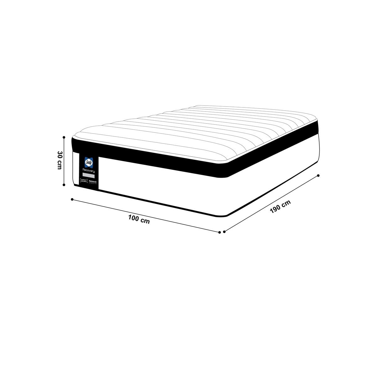Colchon Individual Sealy Recovery Energy