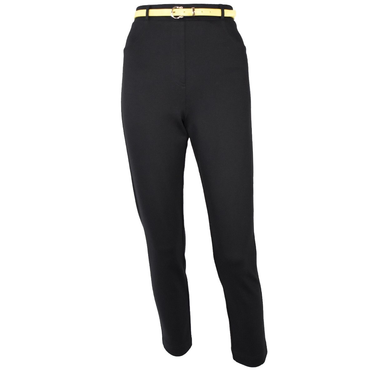 Pantalón Liso con Cinturón para Dama Apostrophe