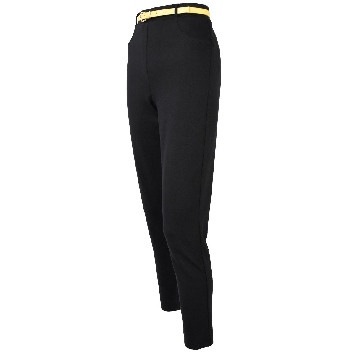 Pantalón Liso con Cinturón para Dama Apostrophe