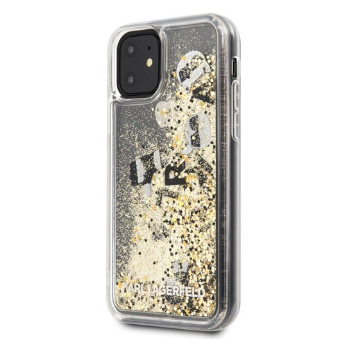 Funda para Iphone 11 Brillos Dorada Karl Lagerfeld