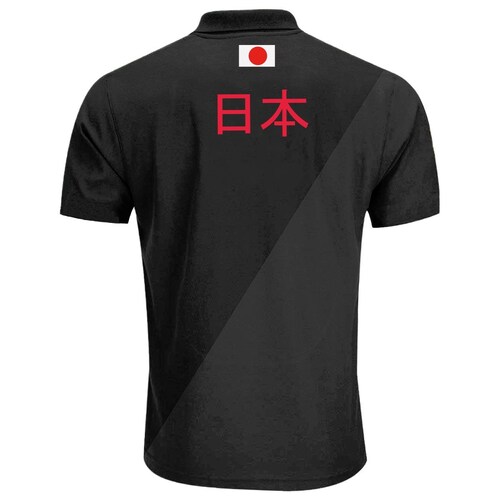 Polo Negro Combinado para Caballero Japón Mx Racing 20