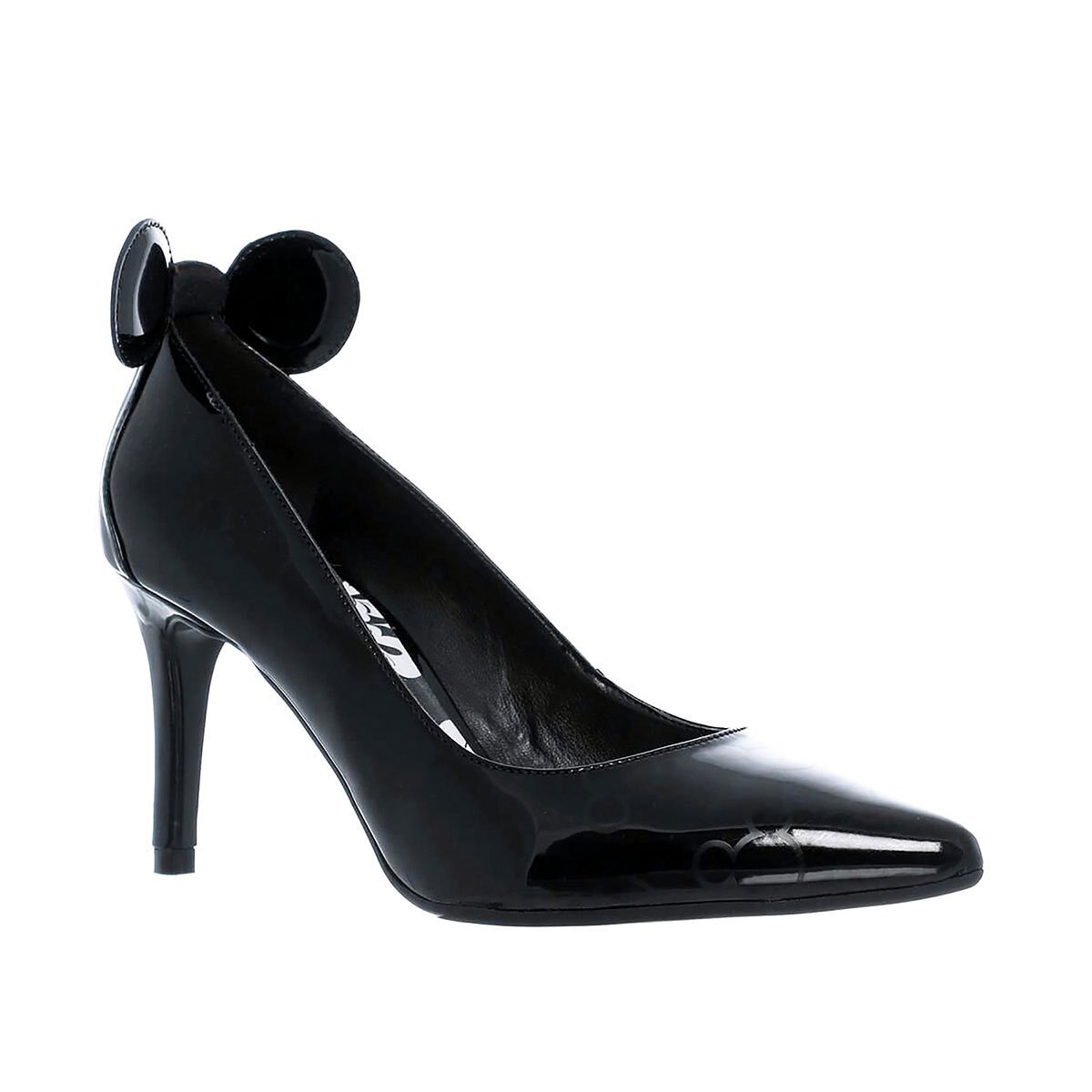 Zapatilla Tacón Stilleto Colección Capsula Mickey And Friends Color Negro W Capsule