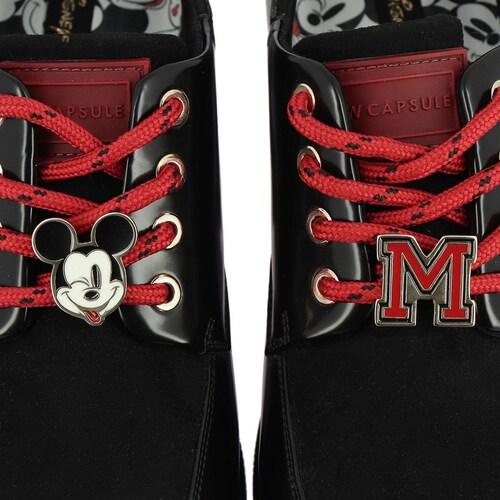 Zapato Estilo Men Style con Suela Tractor Colección Stay At Home, Stay With Mickey Negro W Capsule