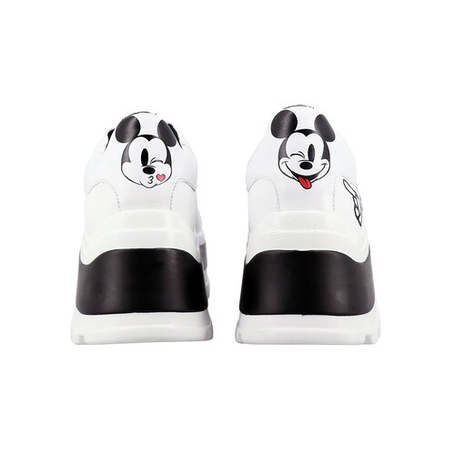 Tenis Suela Chunky Colección Stay At Home, Stay With Mickey Color Blanco W Capsule