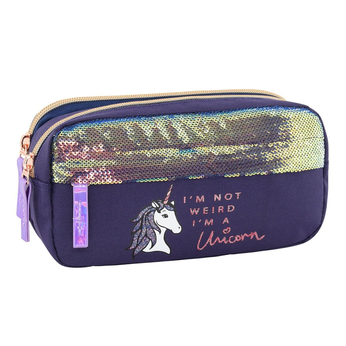 Lapicera Triple Fairy Unicorn Morado Mozioni