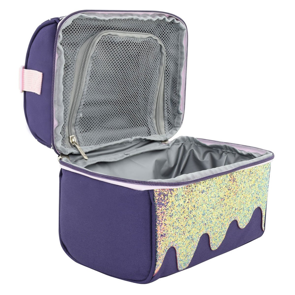Lonchera Grande Sparks Glitter Morada Mozioni