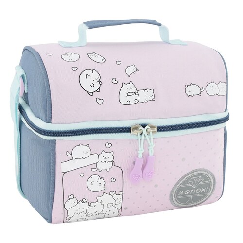 Lonchera Grande Canned Cats Azul Mozioni