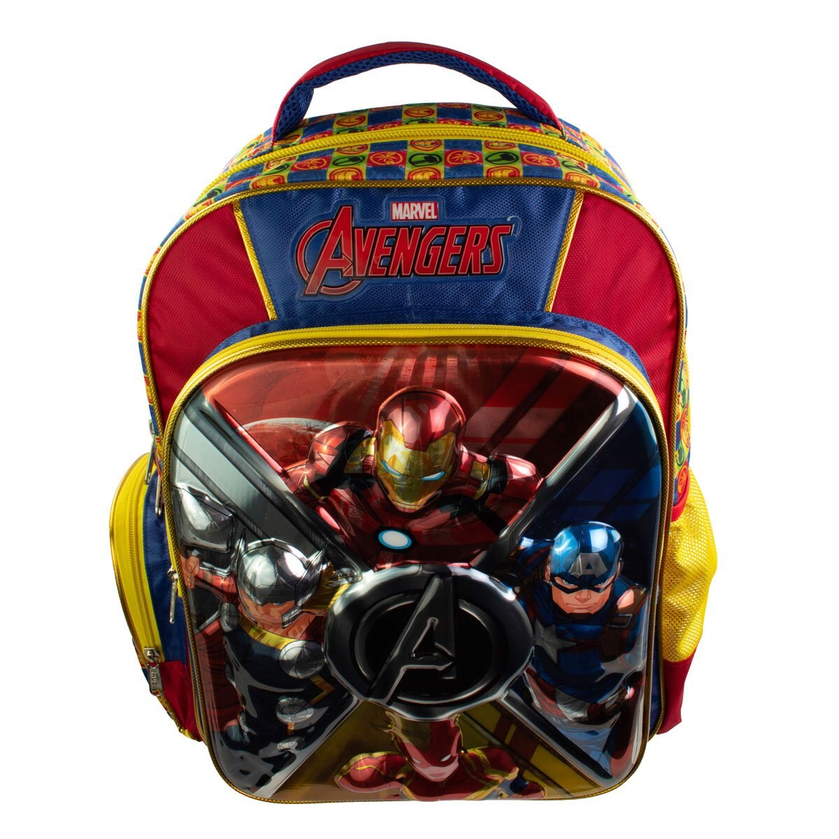 Mochila Tipo Back Pack 3D Metálico Primaria Avengers Ruz