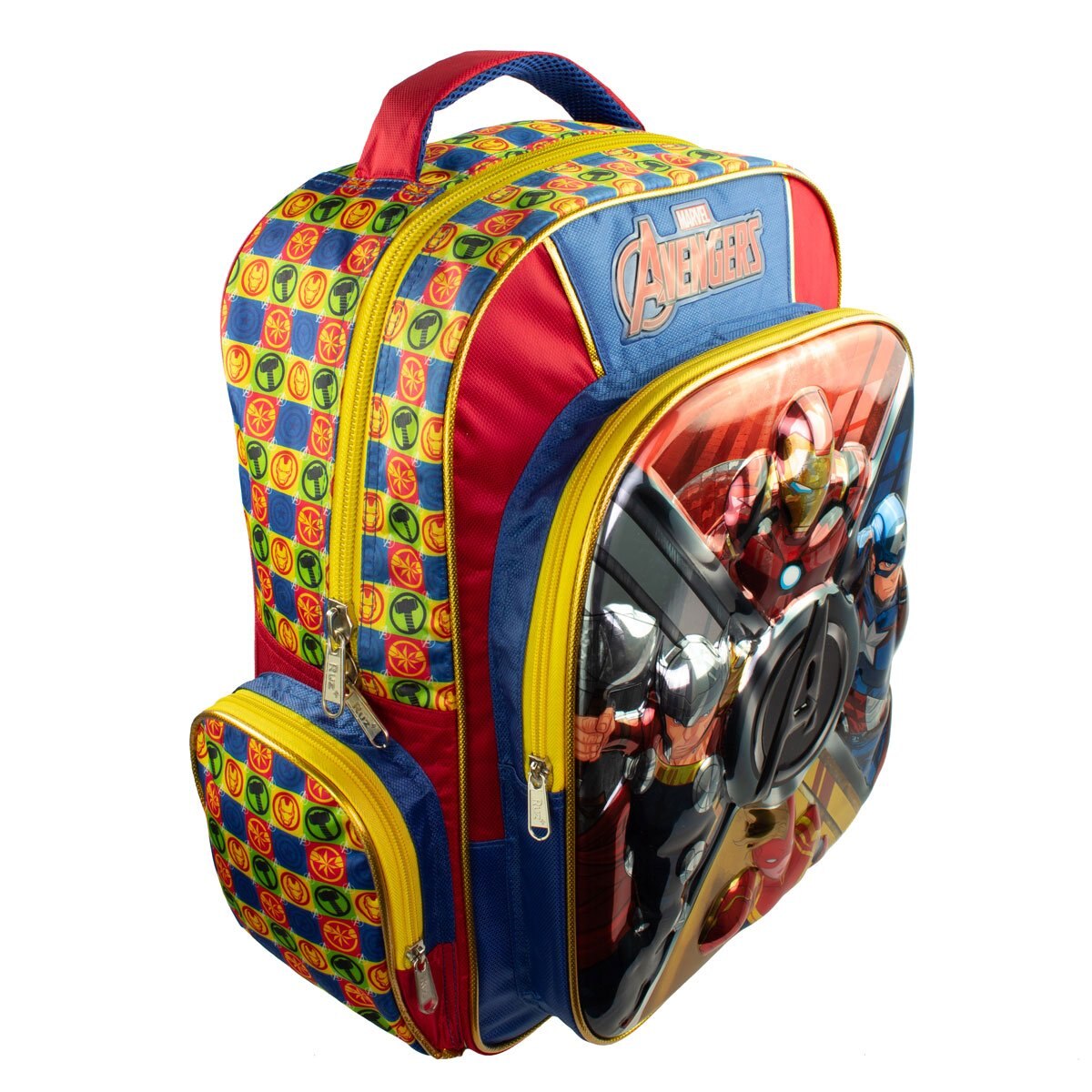 Mochila Tipo Back Pack 3D Metálico Primaria Avengers Ruz