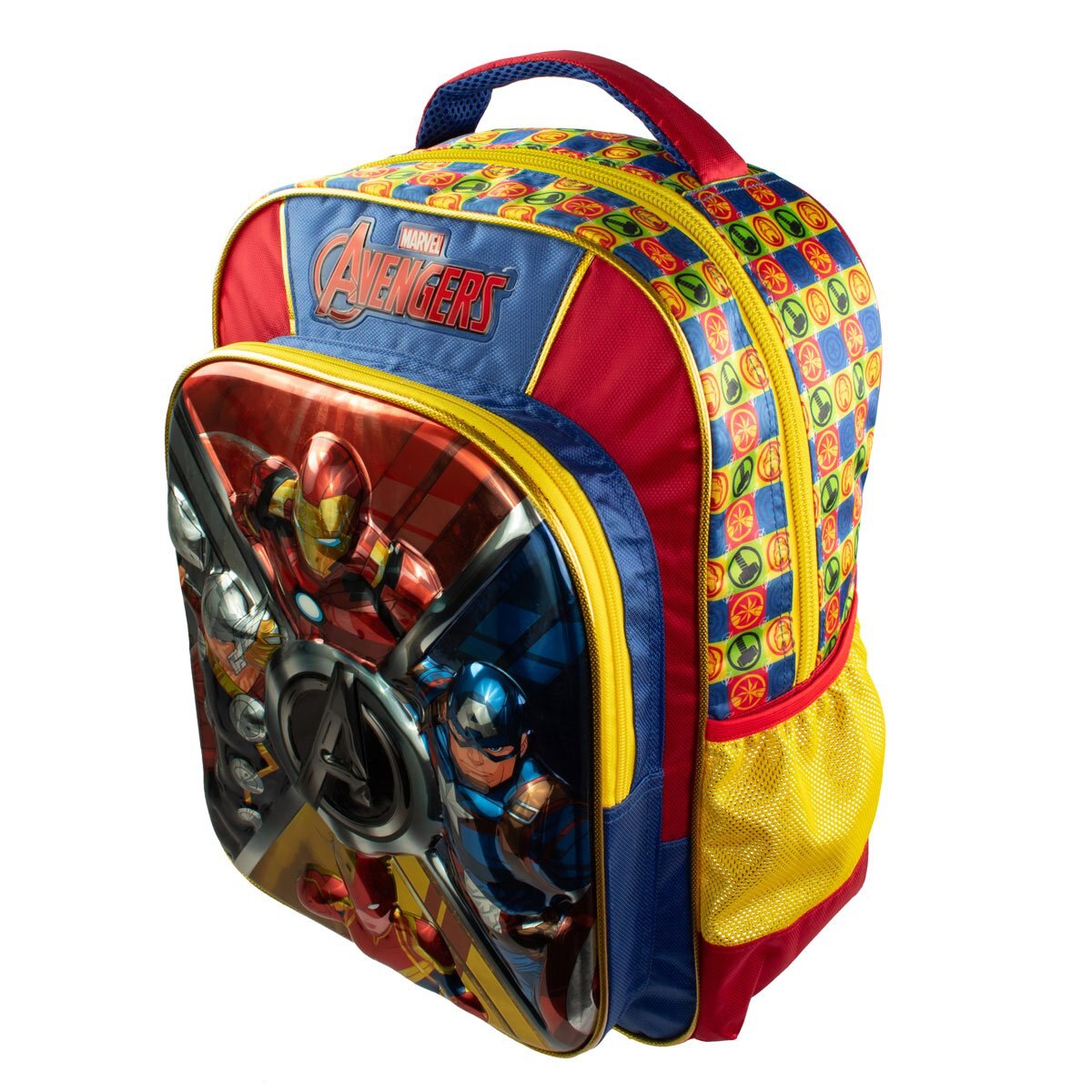 Mochila Tipo Back Pack 3D Metálico Primaria Avengers Ruz