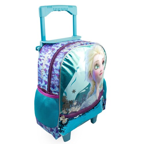 Mochila Tipo Back Pack C Ruedas Kinder Frozen Ruz