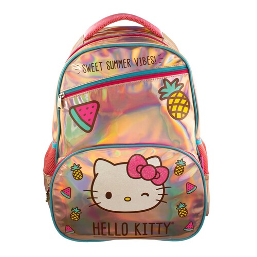 Mochila Tipo Back Pack Primaria Hello Kitty Ruz