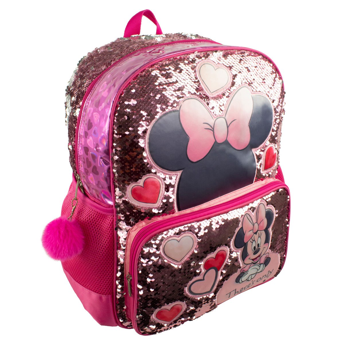 Mochila Tipo Back Pack Primaria Niña Minnie Ruz