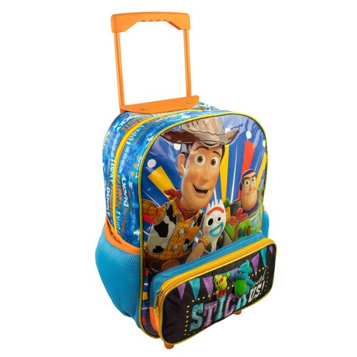 Mochila Tipo Back Pack C Ruedas Primaria Toy Story Ruz