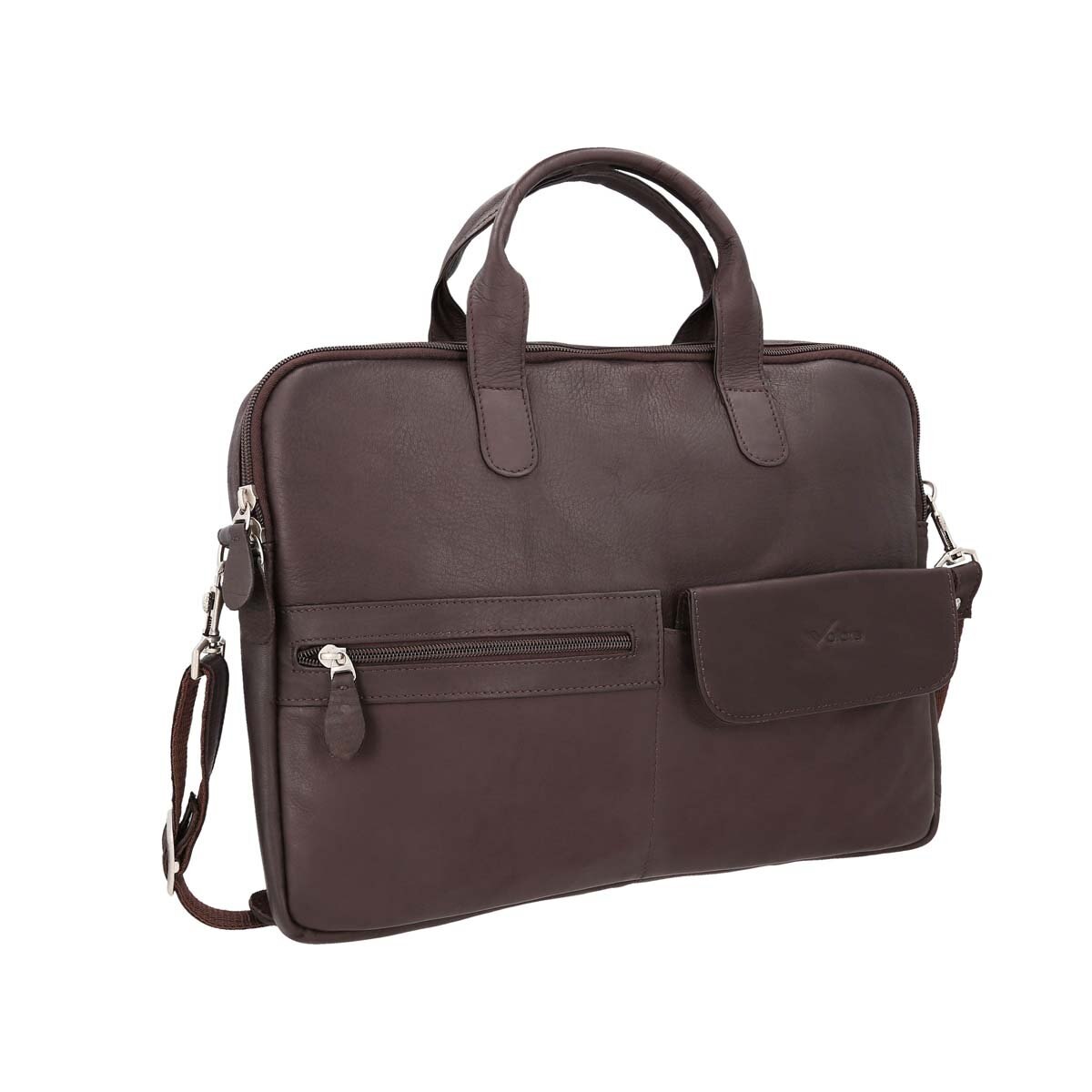Portalaptop Café 100% Piel Bruno Magnani