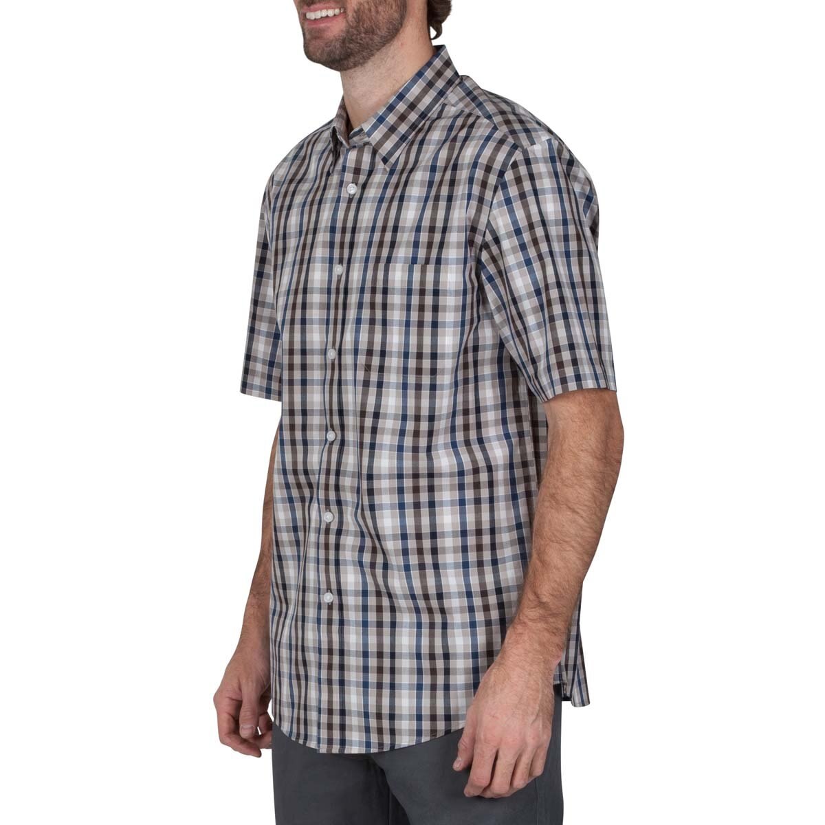 Camisa Manga Corta a Cuadrospara Caballero Haggar