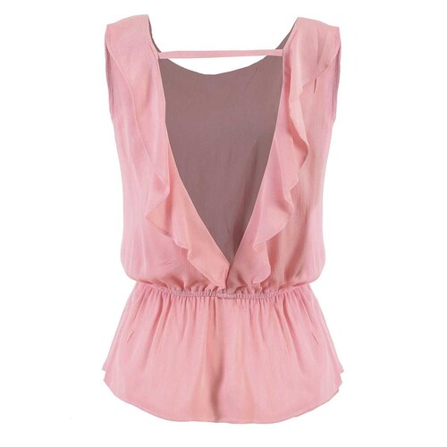 Blusa Escote en Espalda Ajustable en Cintura Hollywood North