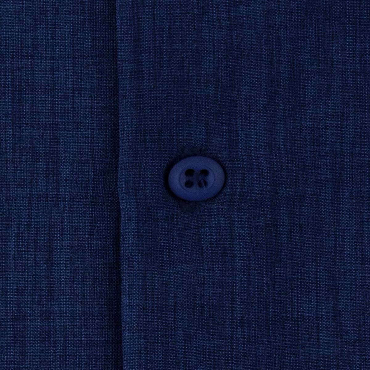 Camisa Azul Obscuro con Bordado Y Manga Corta para Caballero G Candila