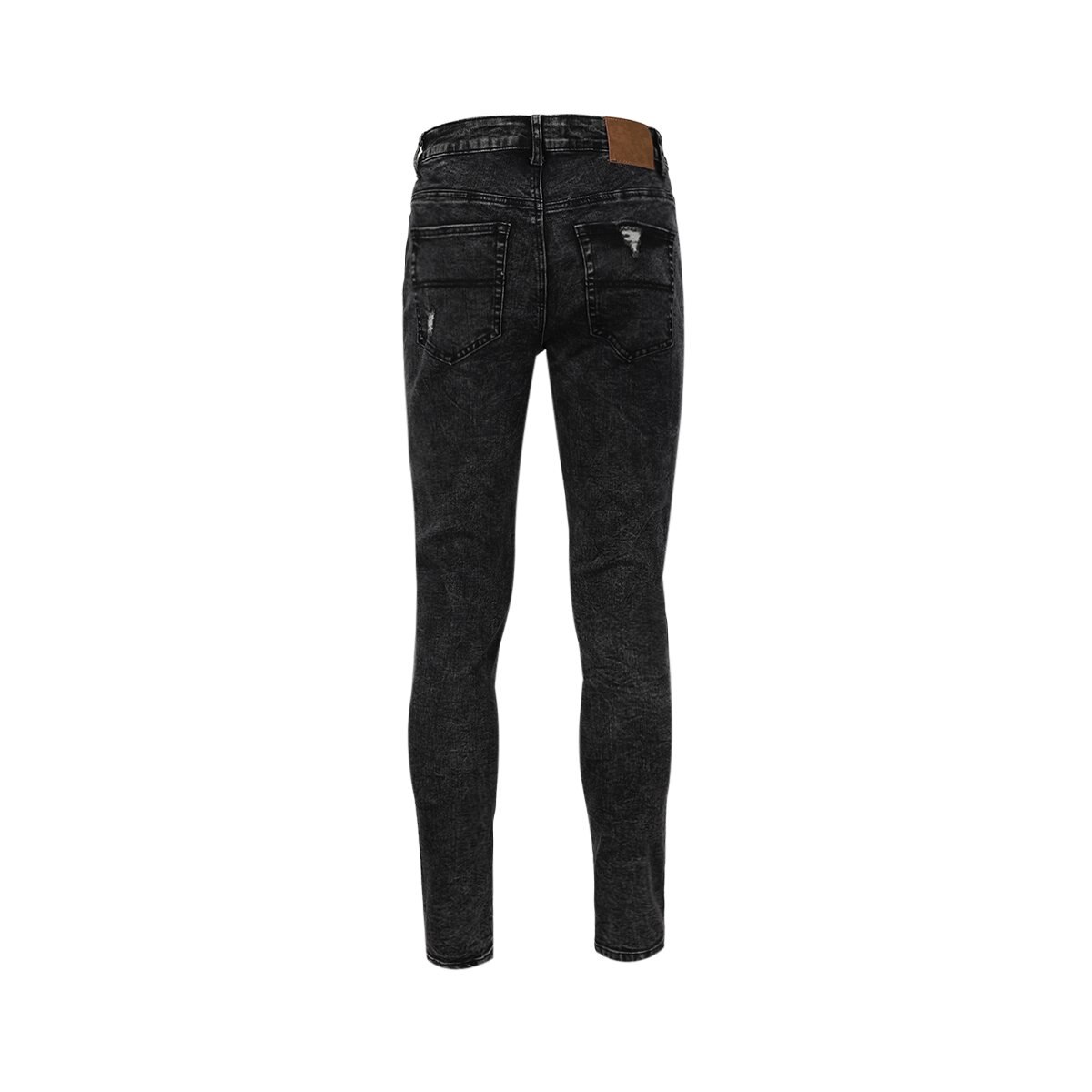 Jeans Negro con Desgaste para Caballero Fukka