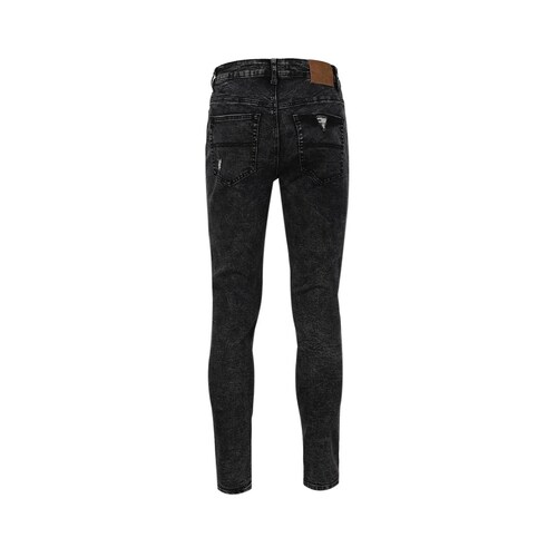 Jeans Negro con Desgaste para Caballero Fukka