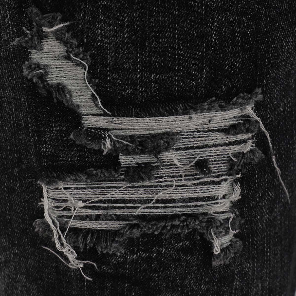 Jeans Negro con Desgaste para Caballero Fukka