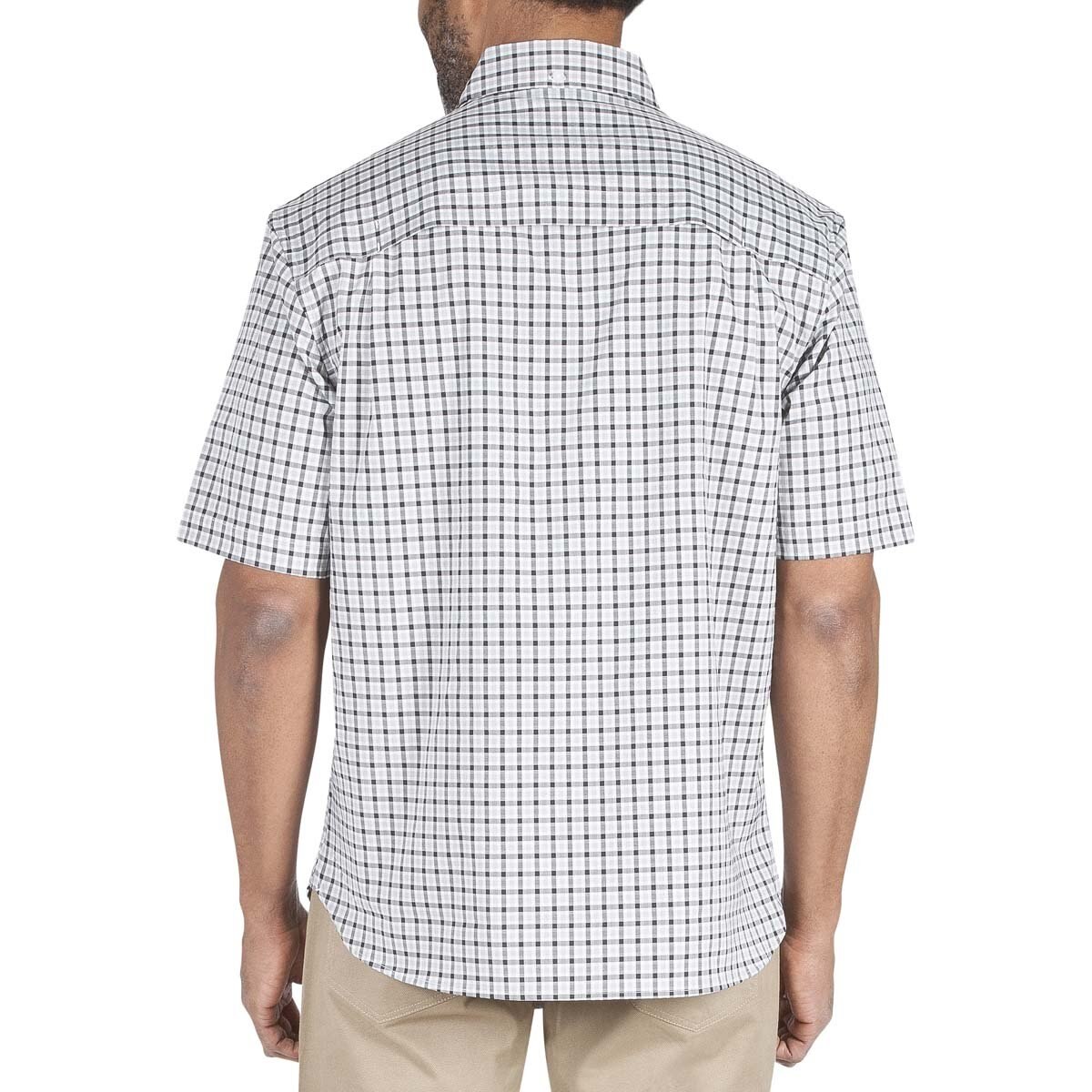 Camisa Gris a Cuadros Manga Corta para Caballero Haggar