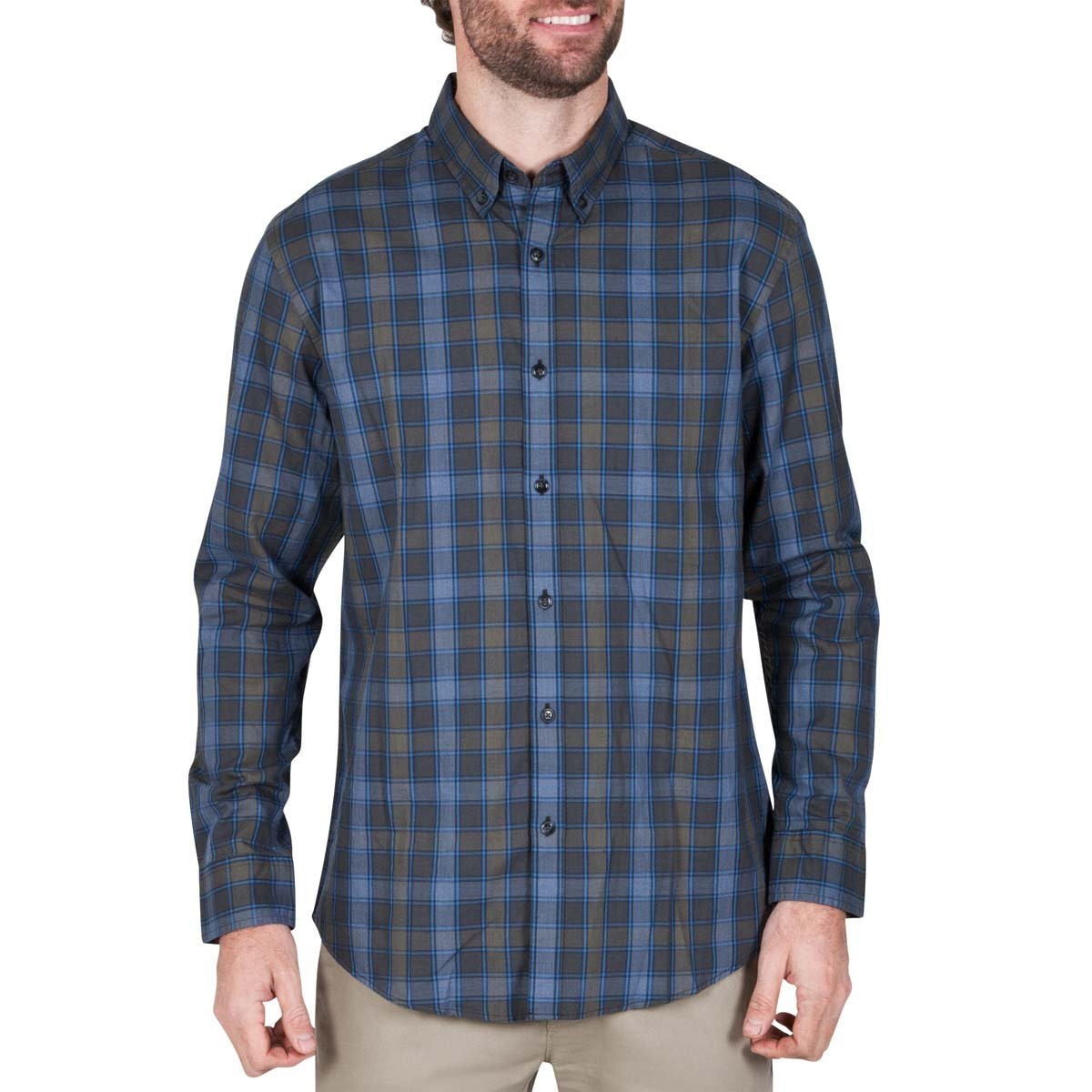 Camisa Manga Larga a Cuadros para Caballero Haggar